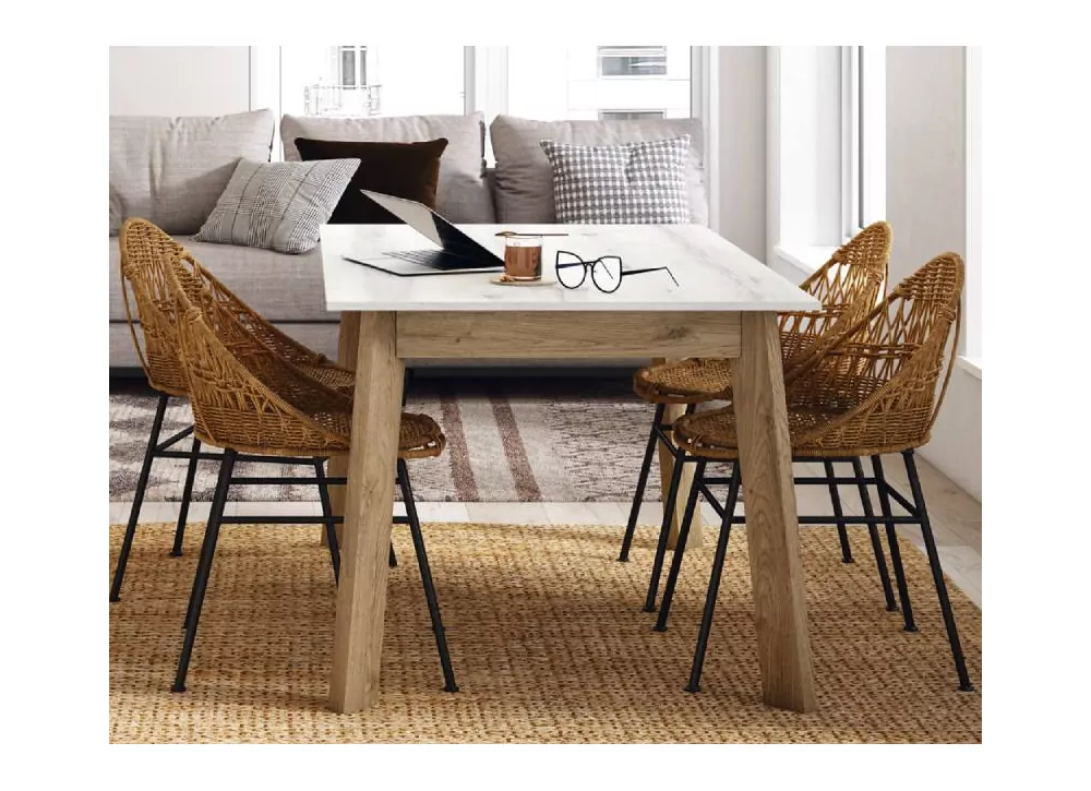 Mesa de comedor extensible pata inclinada ENGLAND Mesa de comedor extensible pata inclinada ENGLAND