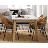 Mesa de jantar extensível com pé deslizante ENGLAND Mesa de jantar extensível com pé deslizante ENGLAND