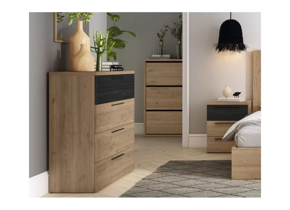 Cómodas FLORIDA 2 com 3 ou 4 gavetas, sem pés