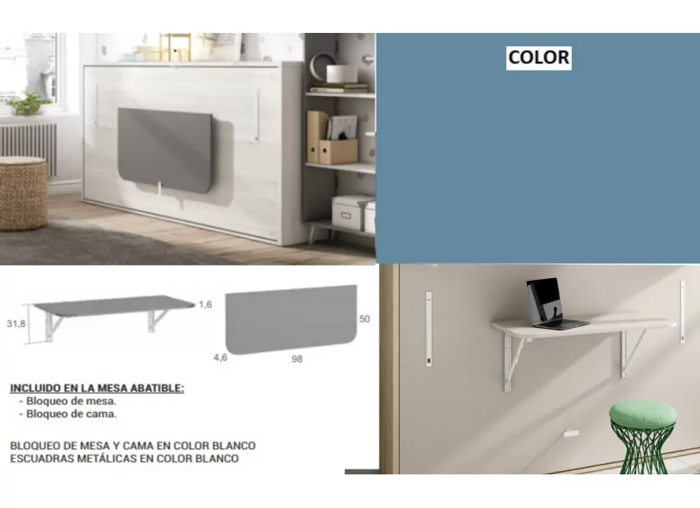 Mesa de estudio plegable CLEO