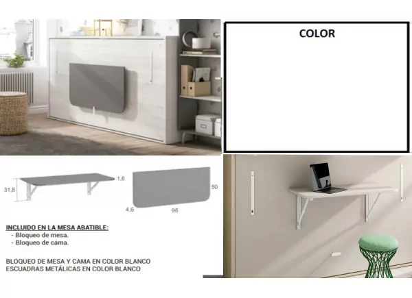 Mesa de estudio plegable CLEO Mesa de estudio plegable CLEO