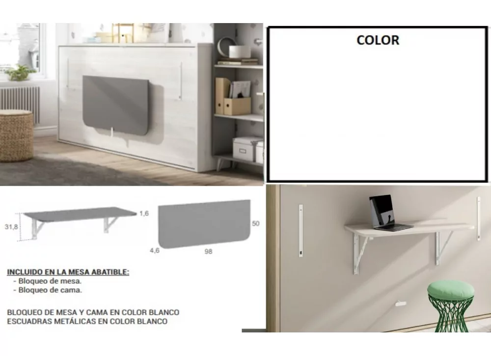 Mesa de estudio plegable CLEO Mesa de estudio plegable CLEO