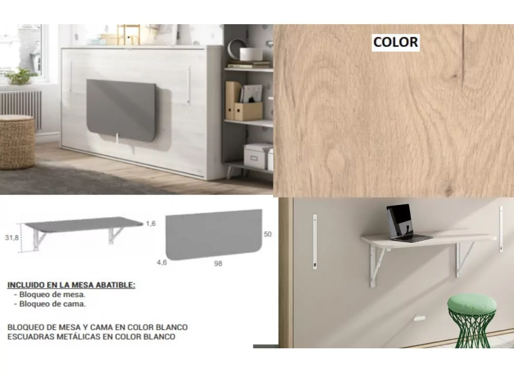 Mesa de estudio plegable CLEO