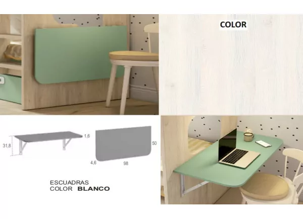 Mesa de estudio plegable CLEO