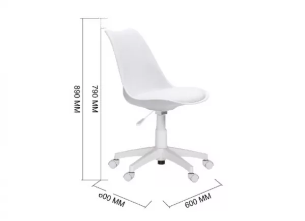 Cadeira de estudo giratória Morgan Cadeira de estudo giratória Morgan