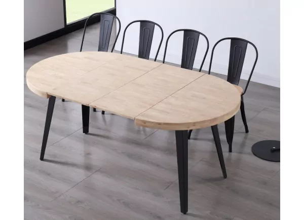 Mesa de comedor redonda extensible EIRE