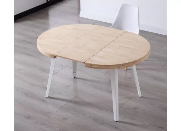 Mesa de comedor redonda extensible EIRE Mesa de comedor redonda extensible EIRE