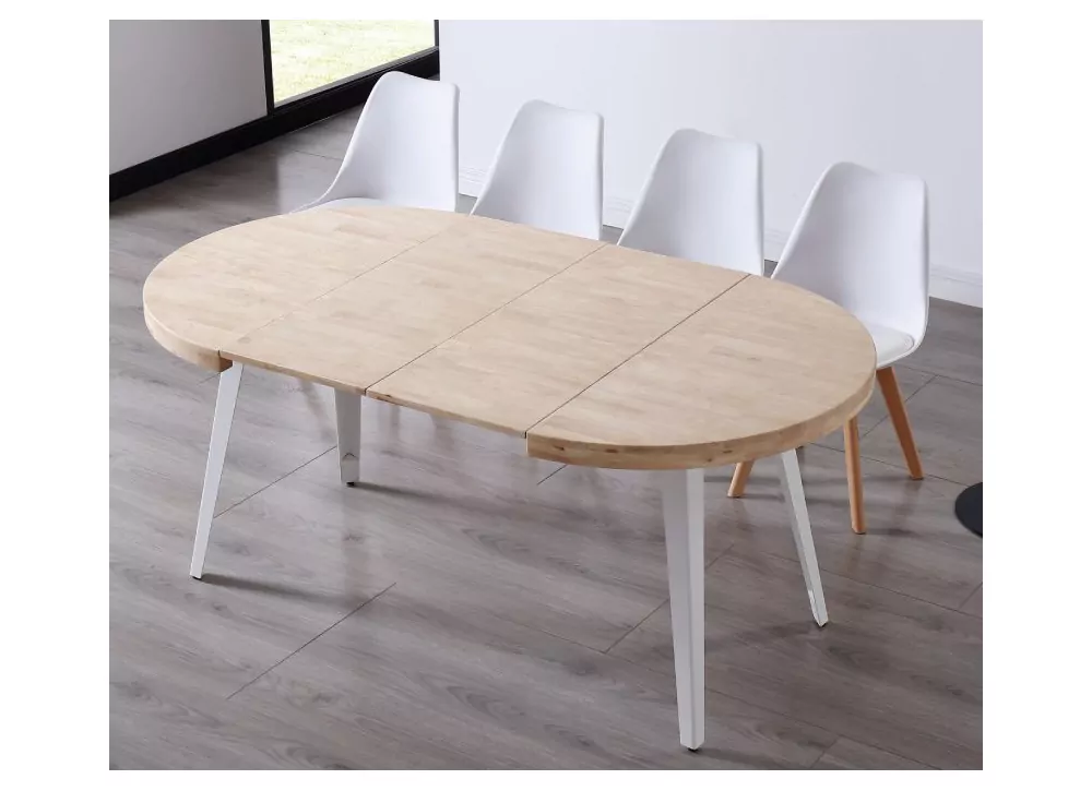 Mesa de comedor redonda extensible EIRE Mesa de comedor redonda extensible EIRE
