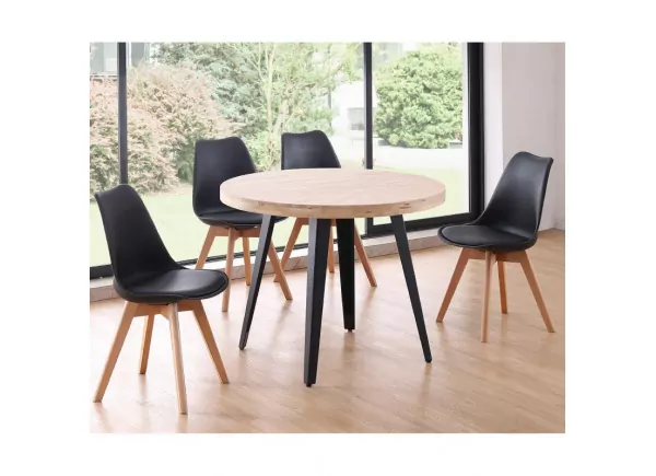 Mesa de jantar redonda fixa ASCOT Mesa de jantar redonda fixa ASCOT