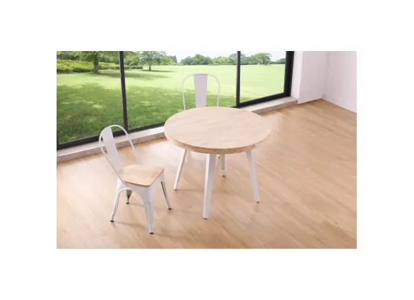 Mesa de comedor redonda fija ASCOT