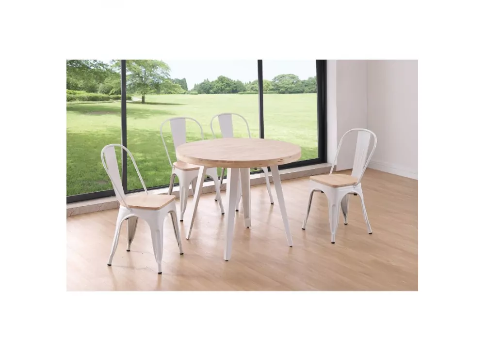 Mesa de comedor redonda fija ASCOT