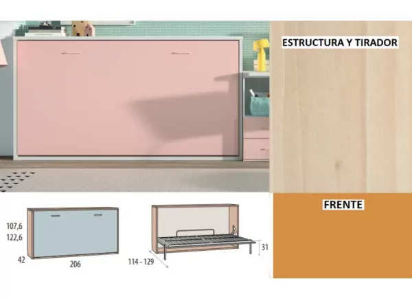 Cama abatible horizontal de 90 ó 105 corban PLUS