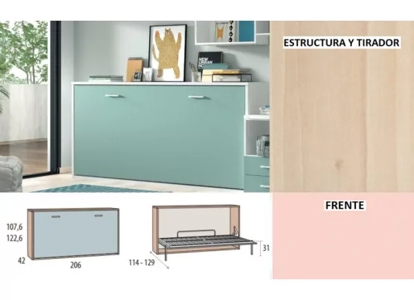 Cama abatible horizontal de 90 ó 105 corban PLUS