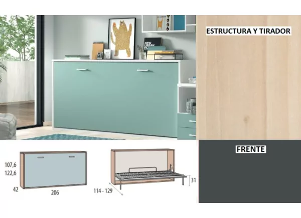 Cama abatible horizontal de 90 ó 105 corban PLUS