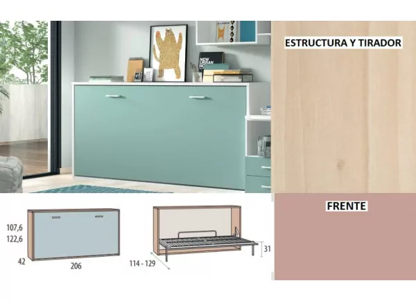 Cama abatible horizontal de 90 ó 105 corban PLUS