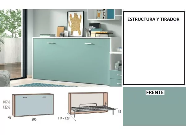 Cama abatible horizontal de 90 ó 105 corban PLUS