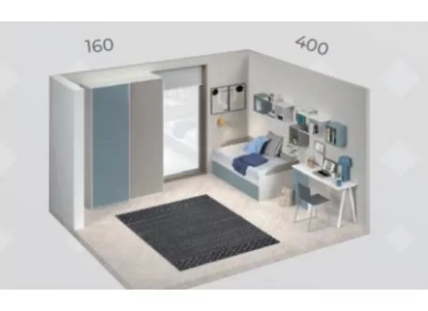 Dormitorio nido y zona de estudio corban PLUS Dormitorio nido y zona de estudio corban PLUS