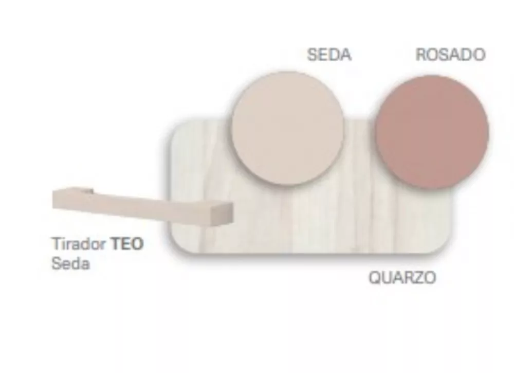Armário de quarto sob gavetas com guias Corban PLUS