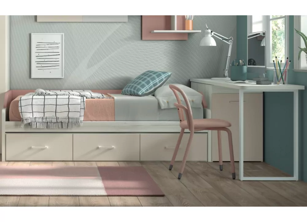 Armário de quarto sob gavetas com guias Corban PLUS