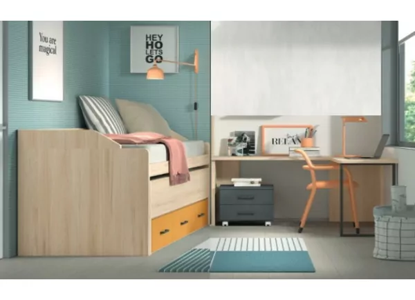 Quarto Compacto Sob 3 Containers com Guias de Corban PLUS