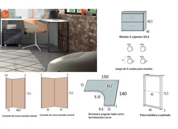 Quarto Compacto Sob 3 Containers com Guias de Corban PLUS Quarto Compacto Sob 3 Containers com Guias de Corban PLUS