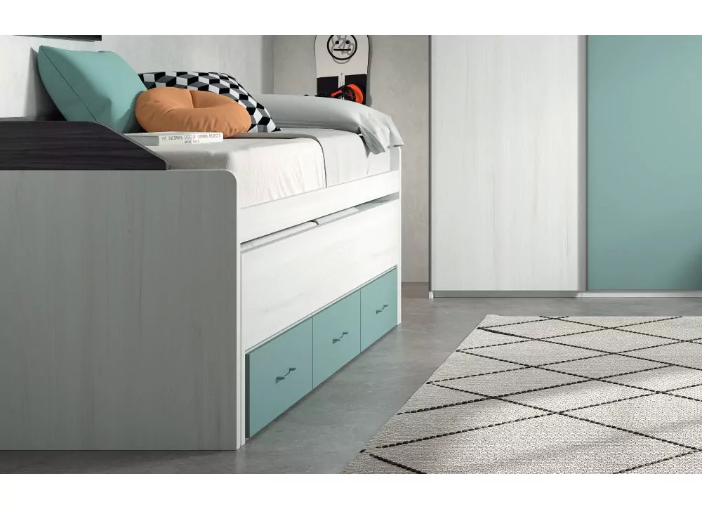 Quarto Compacto Sob 3 Containers com Guias de Corban PLUS Quarto Compacto Sob 3 Containers com Guias de Corban PLUS