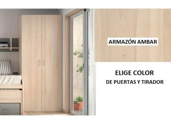 Guarda-roupa de balanço Corban PLUS de 2 portas