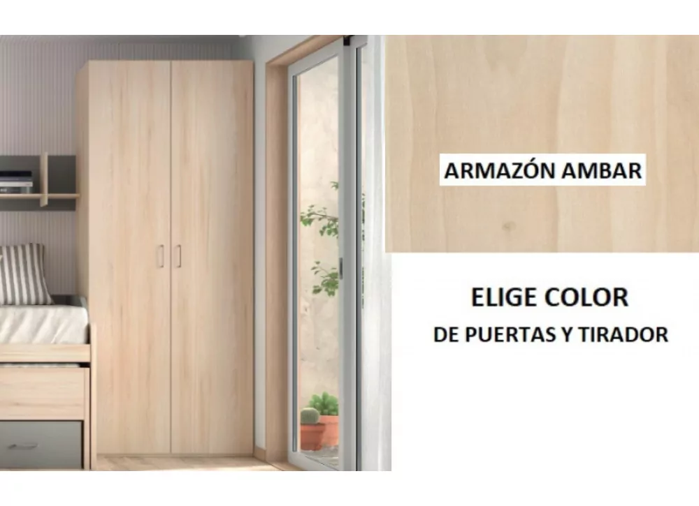 Guarda-roupa de balanço Corban PLUS de 2 portas