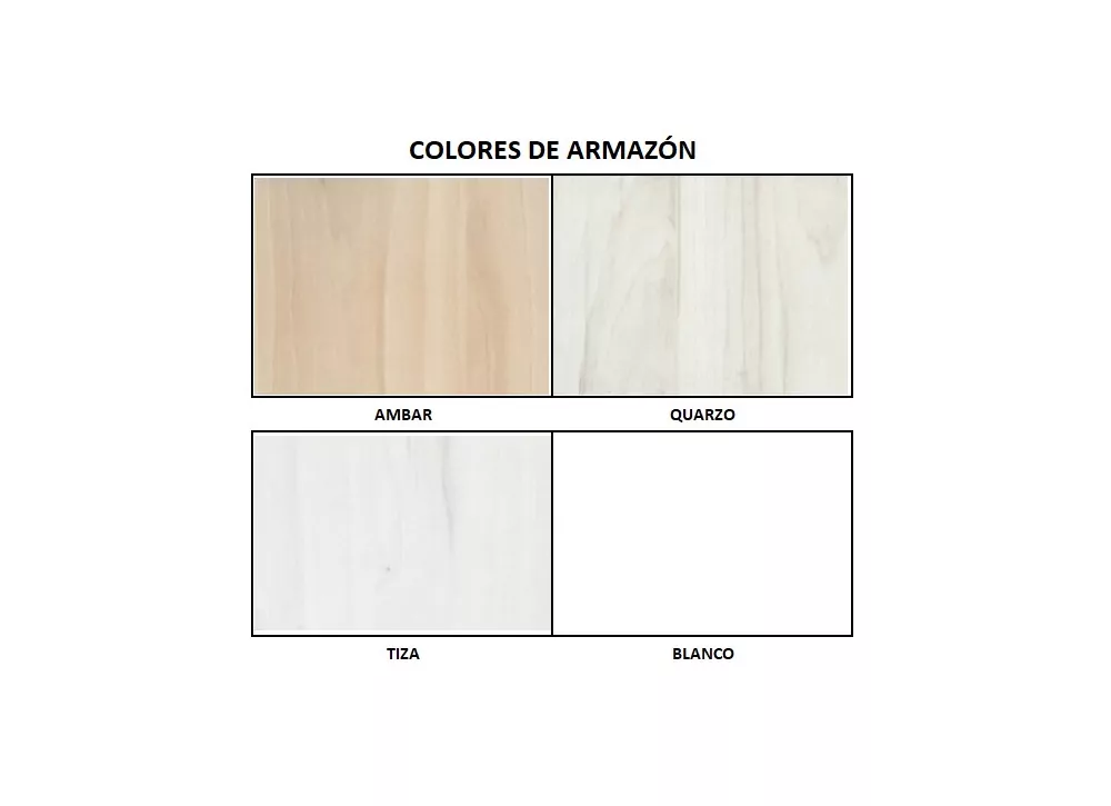 Armario 3 puertas batientes y 4 cajones corban PLUS
