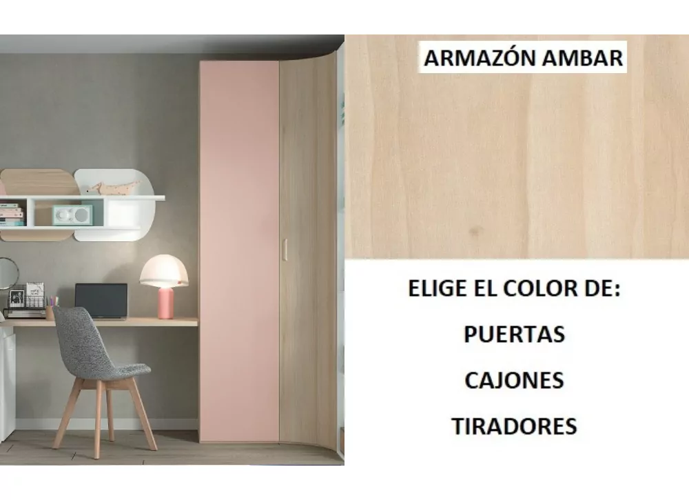 Armario rincón curvo recto corban PLUS