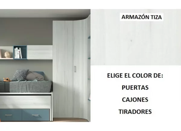 Armario rincón curvo recto corban PLUS