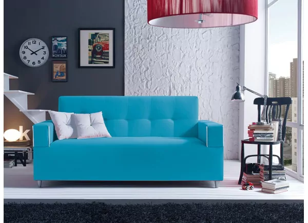 Sofá de três lugares Chicago taupé