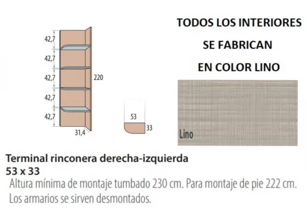 Estante de canto Corban PLUS