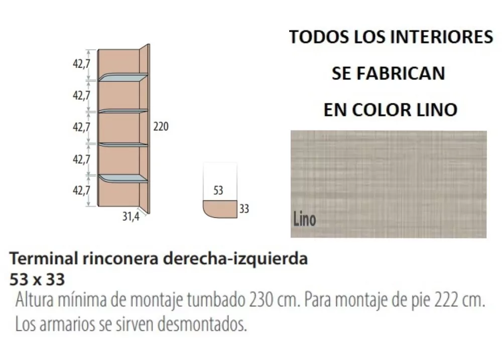 Estante de canto Corban PLUS