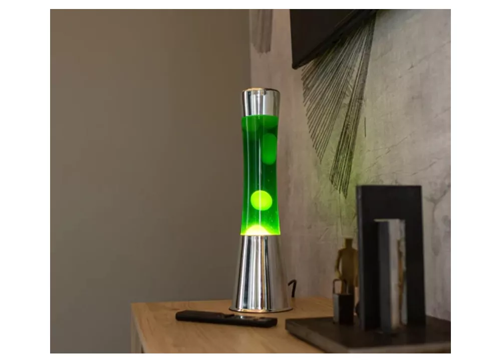 Lámpara de lava amarillo y verde HALLEY Lámpara de lava amarillo y verde HALLEY