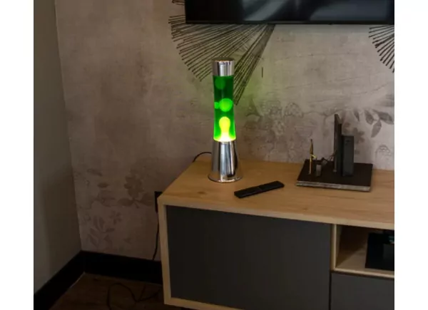 Lámpara de lava amarillo y verde HALLEY Lámpara de lava amarillo y verde HALLEY