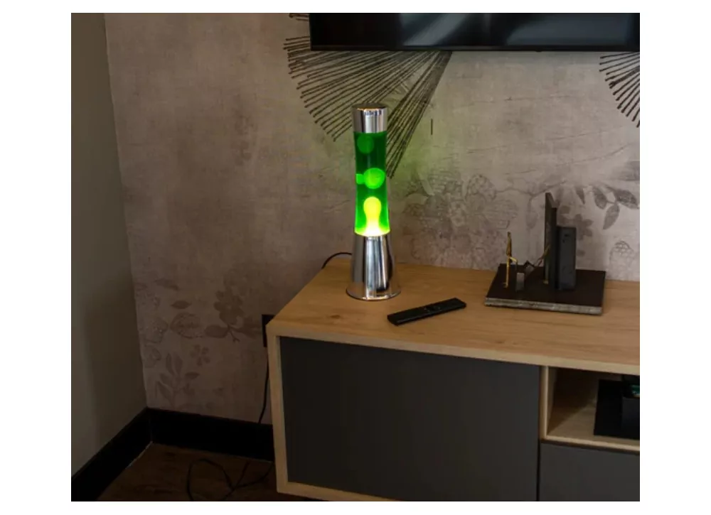 Lámpara de lava amarillo y verde HALLEY Lámpara de lava amarillo y verde HALLEY