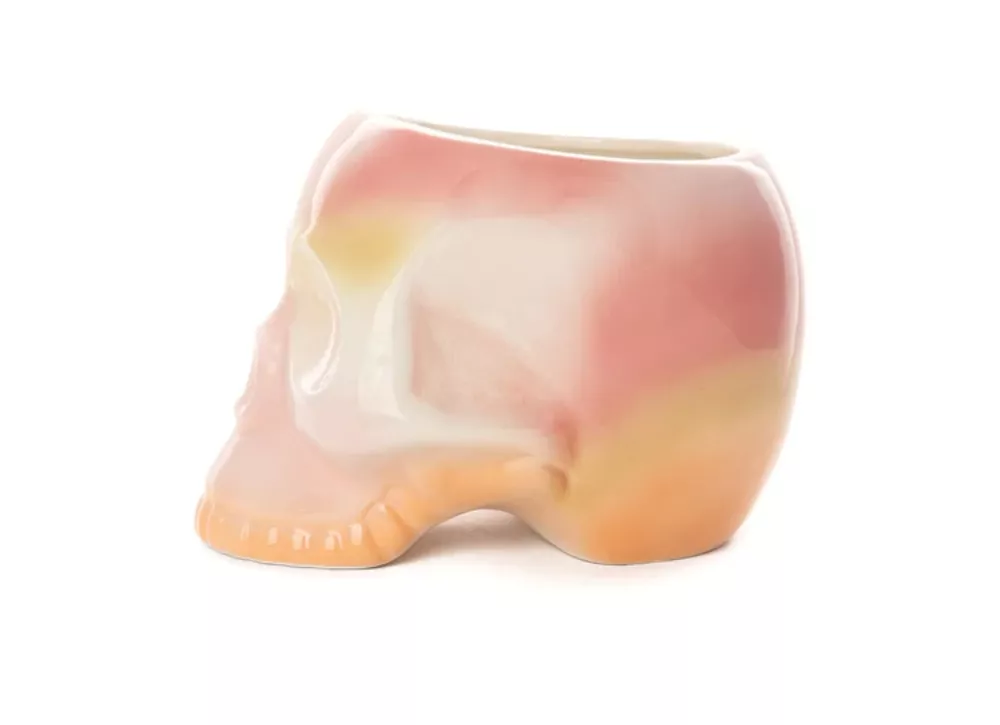 Crânio rosa degradado de PINK