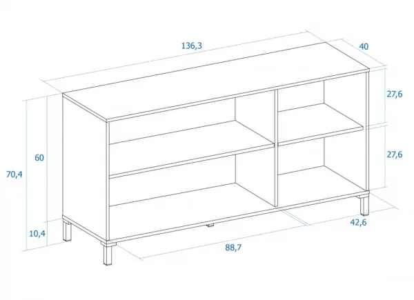 Aparador 3 portas OSAKA