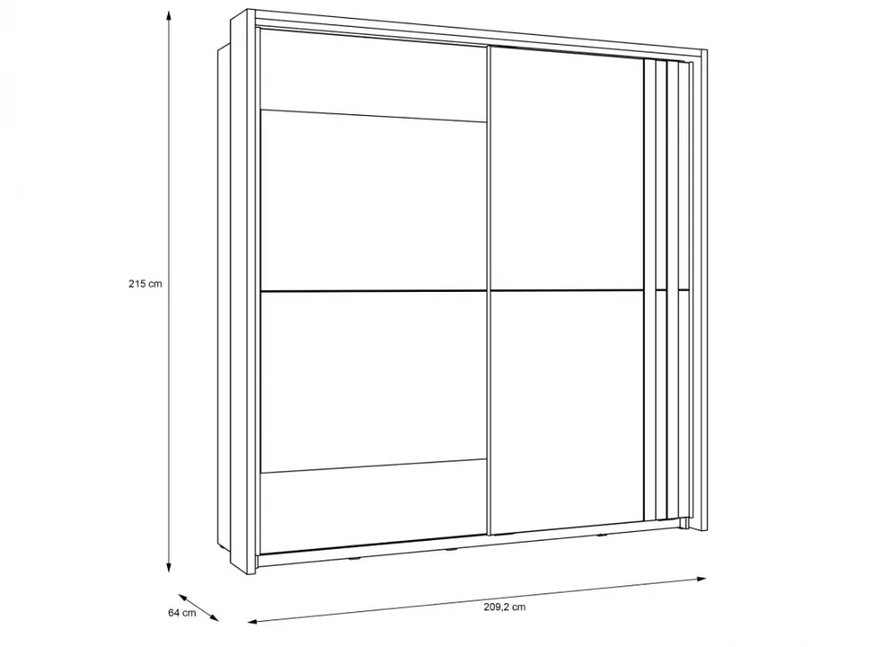 Armario de 2 puertas correderas VARSOVIA Armario de 2 puertas correderas VARSOVIA