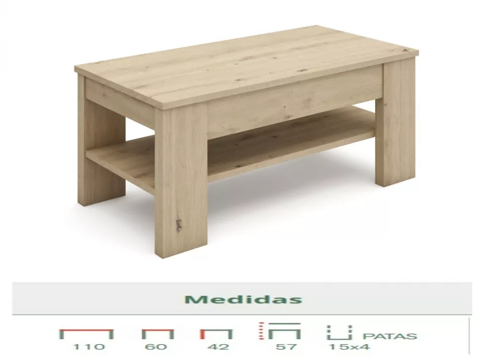 Mesa de centro elevatória GANDIA