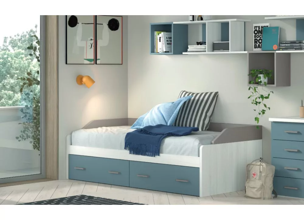 Cama nido 2 cajones con ruedas de 90 ó 105 corban PLUS Cama nido 2 cajones con ruedas de 90 ó 105 corban PLUS