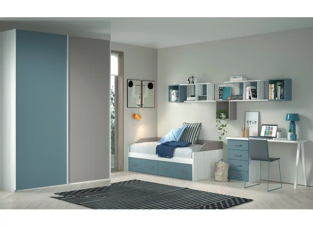 Cama nido 2 cajones con ruedas de 90 ó 105 corban PLUS