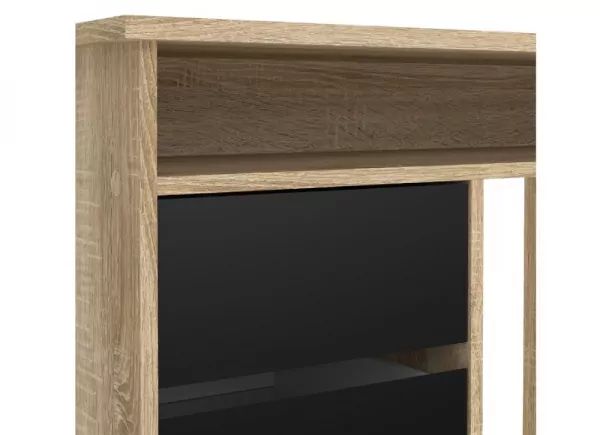 Mesa de estúdio com porta, 3 gavetas e furo GÉMINIS