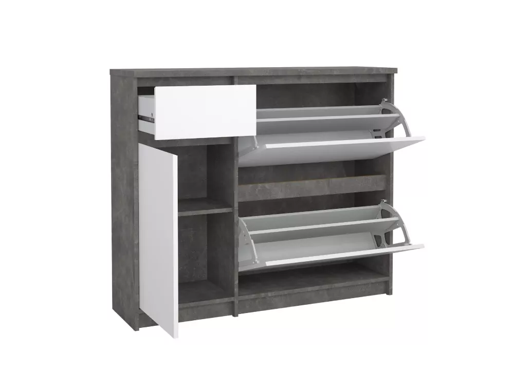 Zapatero 3 puertas y 1 cajón ALICIA