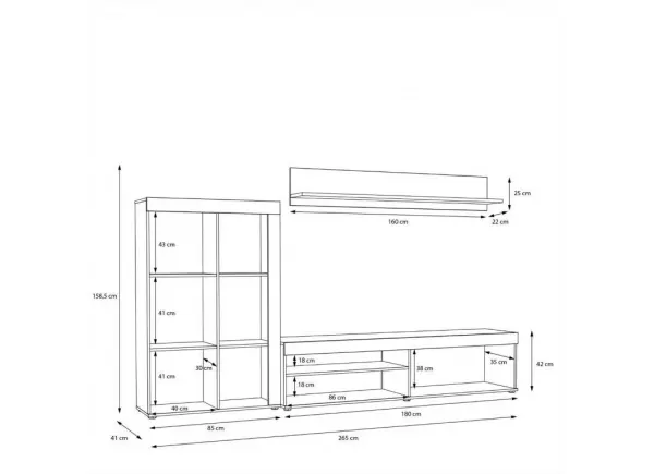 Composición de salón nórdico KALM Composición de salón nórdico KALM