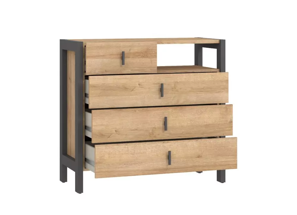 Cômoda com 4 gavetas e corrediças Varsóvia Cômoda com 4 gavetas e corrediças Varsóvia