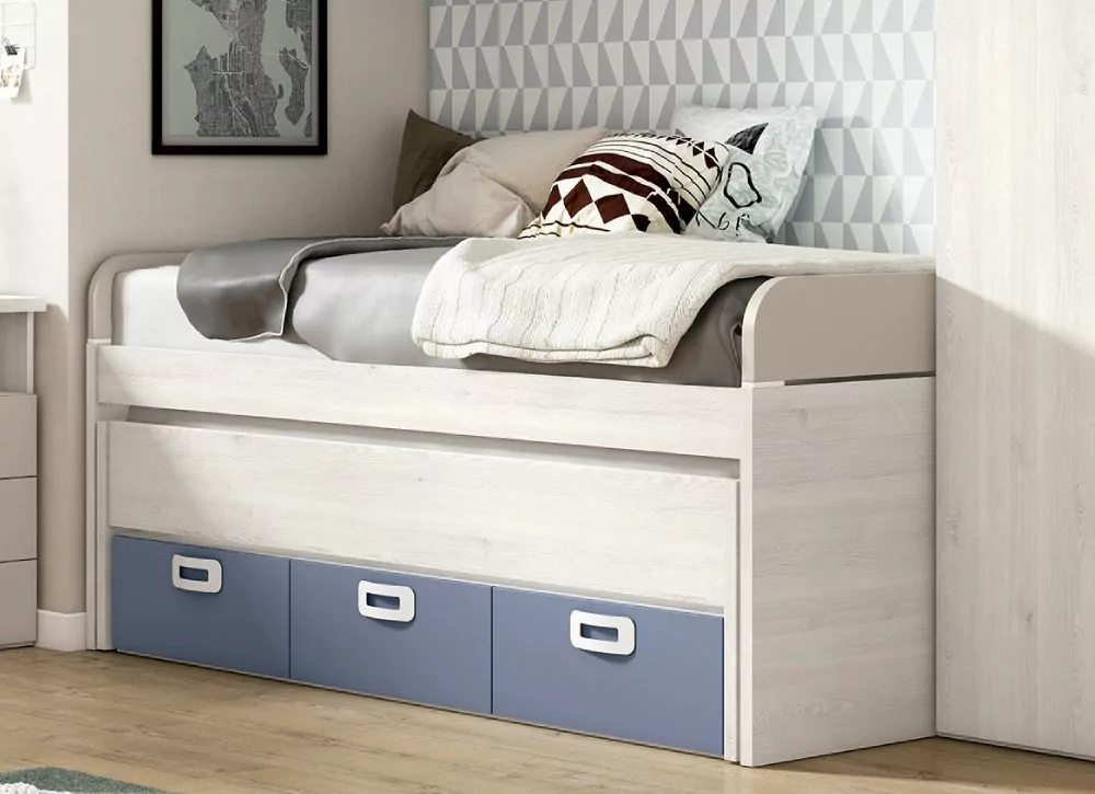 Compacto de 90 ó 105 con cama oculta y 3 cajones CLEO Compacto de 90 ó 105 con cama oculta y 3 cajones CLEO