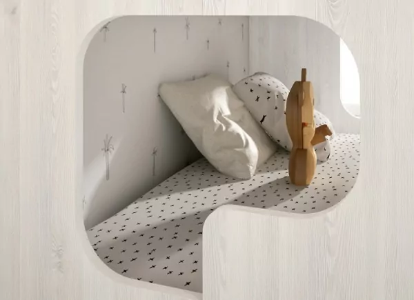 Beliche CLEO com 2 camas + 2 gavetas sobre rodas Beliche CLEO com 2 camas + 2 gavetas sobre rodas