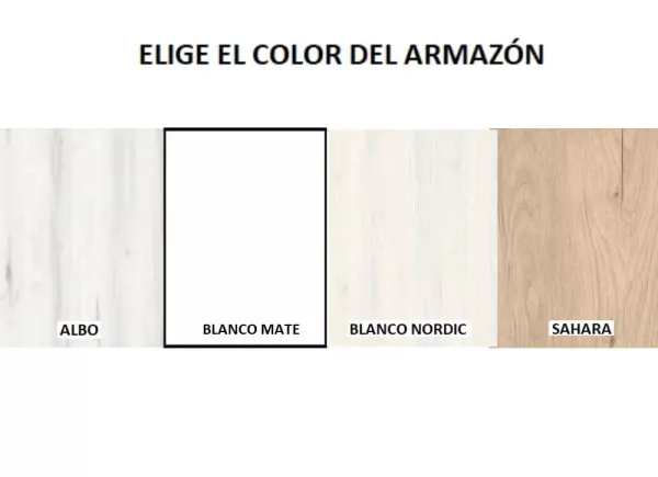 Cama dobrável horizontal com armário CLEO Cama dobrável horizontal com armário CLEO